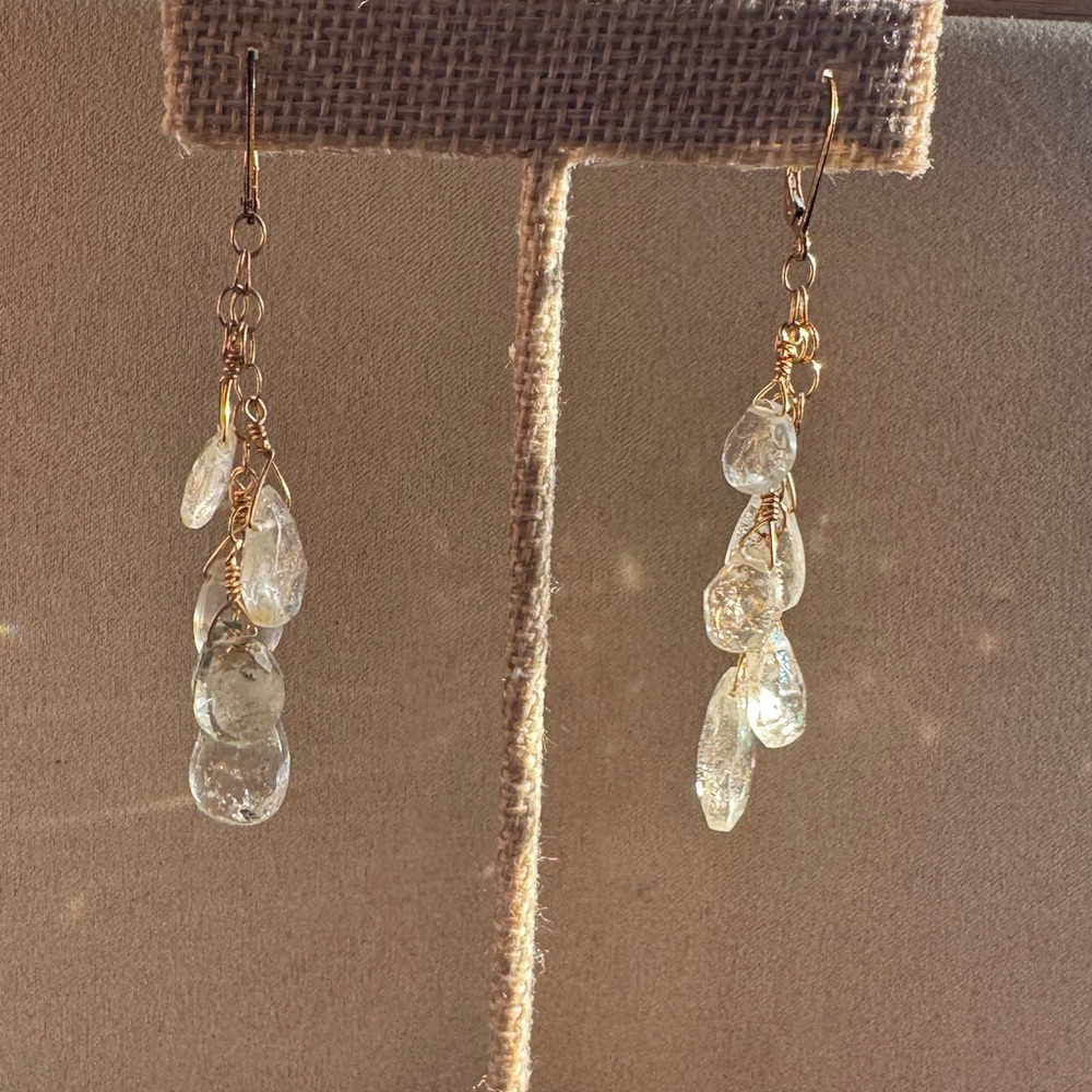 Beautiful 14 karat Gold filled and Moonstone Earrings